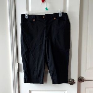 Whitestag stretch black capri